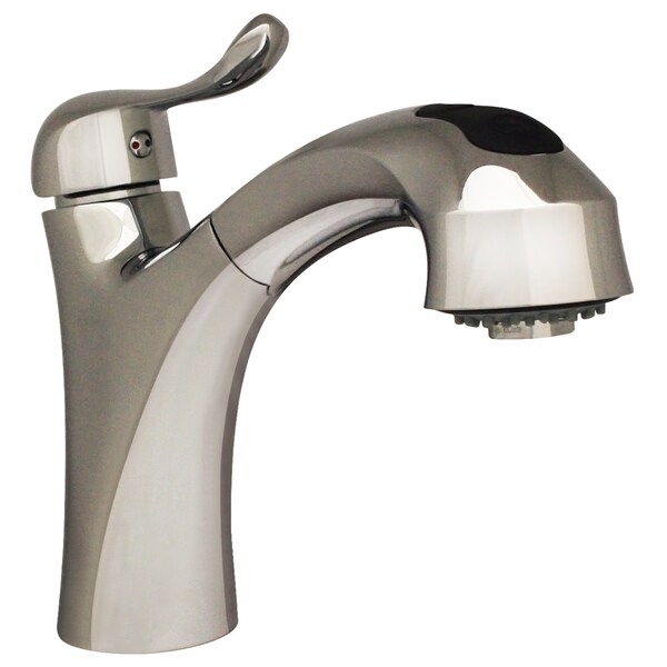Whitehaus Jem Collection Sgl Hole/Sgl Lvr Handle Faucet W/ A Pull Out Spray Head WH2070952-C - main